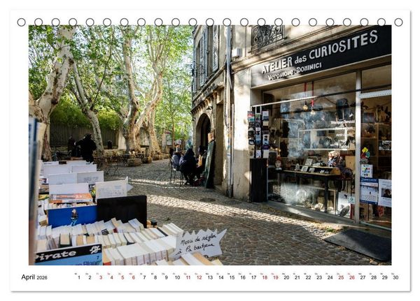 Produktbild: In den Gassen von Avignon (Tischkalender 2026 DIN A5 quer), CALVENDO Monatskalender