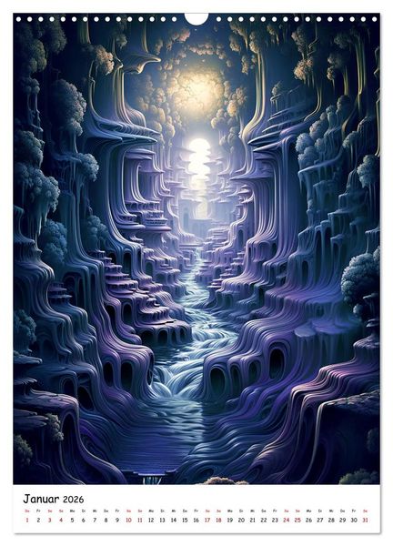 Produktbild: Abstrakte Illusionen (Wandkalender 2026 DIN A3 hoch), CALVENDO Monatskalender