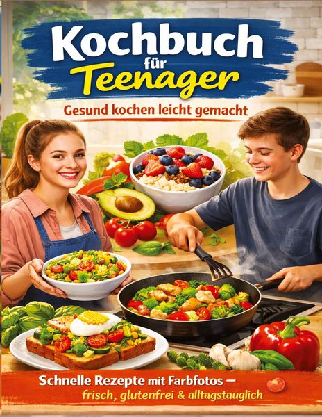 Produktbild: Kochbuch f&uuml;r Teenager: Gesund kochen leicht gemacht