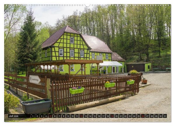 Produktbild: M&uuml;hltal Eisenberg (hochwertiger Premium Wandkalender 2026 DIN A2 quer), Kunstdruck in Hochglanz