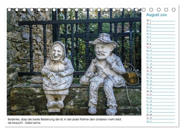 Produktbild: Mein Weg nach Santiago de Compostela mit Zitaten (Tischkalender 2026 DIN A5 quer), CALVENDO Monatskalender