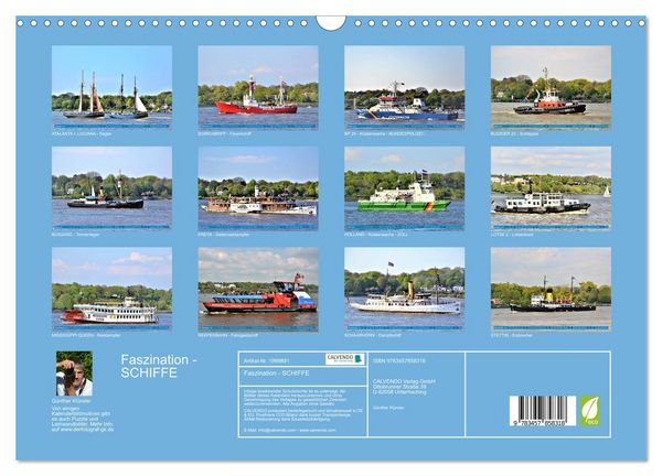 Produktbild: Faszination - SCHIFFE (Wandkalender 2026 DIN A3 quer), CALVENDO Monatskalender