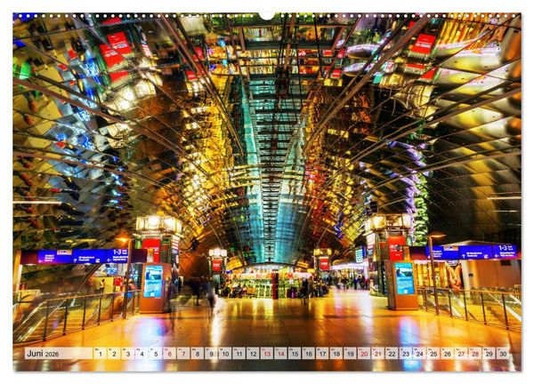Produktbild: Bahnh&ouml;fe in Europa (Wandkalender 2026 DIN A2 quer), CALVENDO Monatskalender