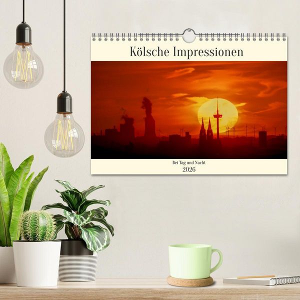Produktbild: K&ouml;lsche Impressionen bei Tag und Nacht (Wandkalender 2026 DIN A4 quer), CALVENDO Monatskalender