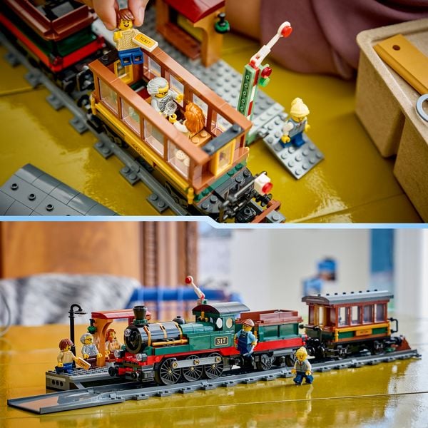 Produktbild: LEGO City 60511 Klassischer Dampfzug, Bauset mit Spielzeugzug f&uuml;r Kinder ab 7 Jahren