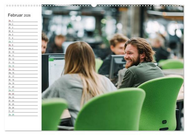 Produktbild: B&uuml;ro mit Zukunft (hochwertiger Premium Wandkalender 2026 DIN A2 quer), Kunstdruck in Hochglanz
