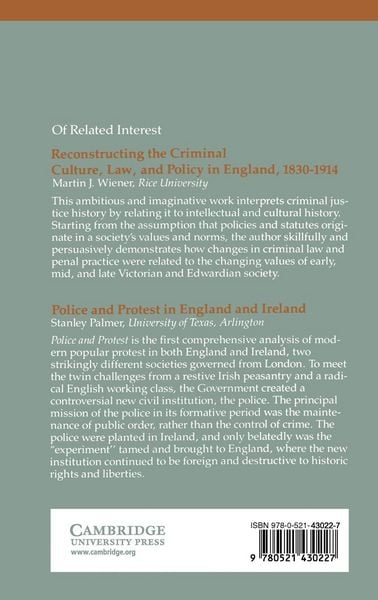 Produktbild: The Rise of Modern Police and the European State System from Metternich to the Second World War