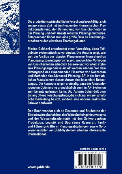 Produktbild: Hierarchische Produktionsplanung bei Unsicherheit