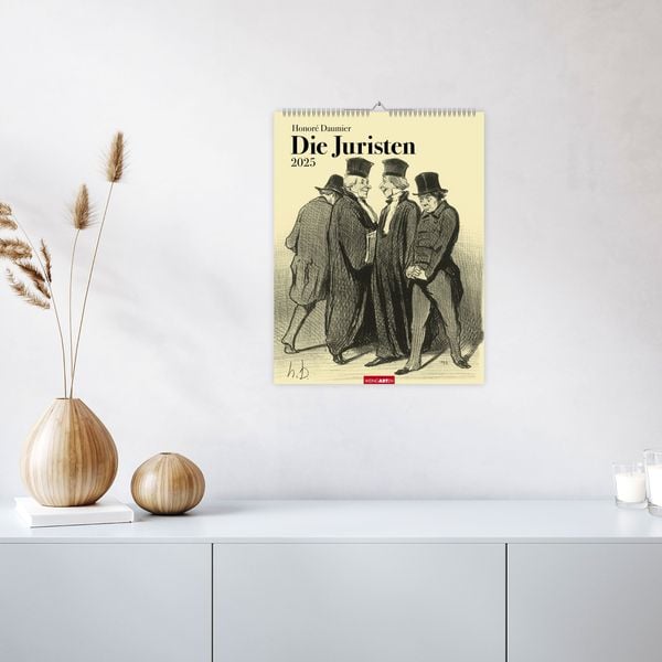 Honoré Daumier Die Juristen Kalender 2025 Wandkalender Thalia