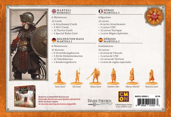 Produktbild: Song of Ice & Fire - Martell Heroes 1