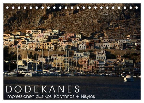 Dodekanes - Impressionen aus Kos, Kalymnos und Nisyros (Tischkalender 2026 DIN A5 quer), CALVENDO Monatskalender