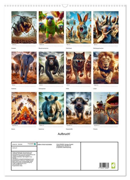 Produktbild: Aufbruch! (Wandkalender 2026 DIN A2 hoch), CALVENDO Monatskalender
