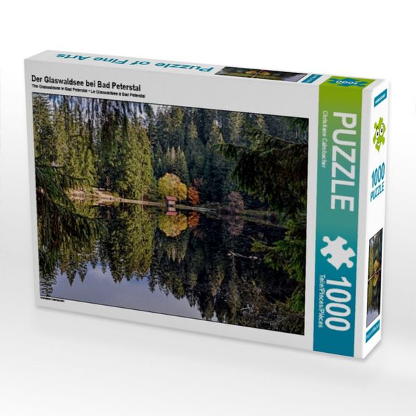 CALVENDO Puzzle Der Glaswaldsee bei Bad Peterstal | 1000 Teile Lege-Größe 64x48cm Foto-Puzzle für glückliche Stunden