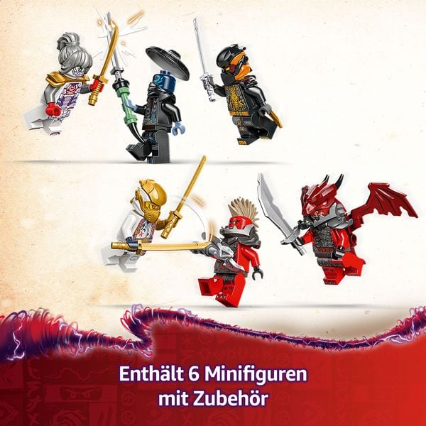 Produktbild: LEGO NINJAGO 4in1 Zanes Ultra-Kombi-Mech - Auto, Jet und Drache 71834