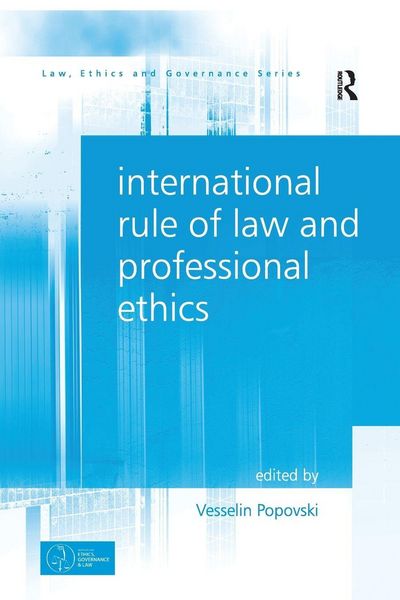 Produktbild: International Rule of Law and Professional Ethics