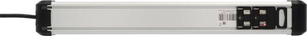 Produktbild: Brennenstuhl 1391030000 Steckdosenleiste mit Schalter Silber, Schwarz Schutzkontakt 1St.