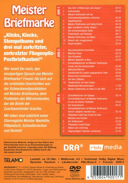 Produktbild: Unser Sandm&auml;nnchen - Meister Briefmarke [3 DVDs]