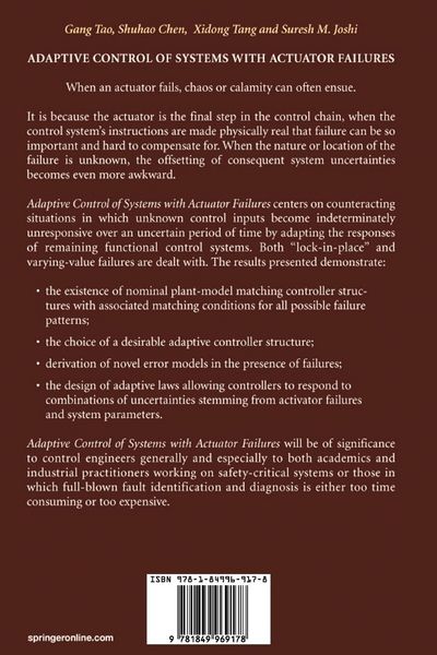 Produktbild: Adaptive Control of Systems with Actuator Failures