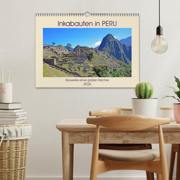 Produktbild: Inkabauten in PERU, Bauwerke eines gro&szlig;en Reiches (Wandkalender 2026 DIN A3 quer), CALVENDO Monatskalender