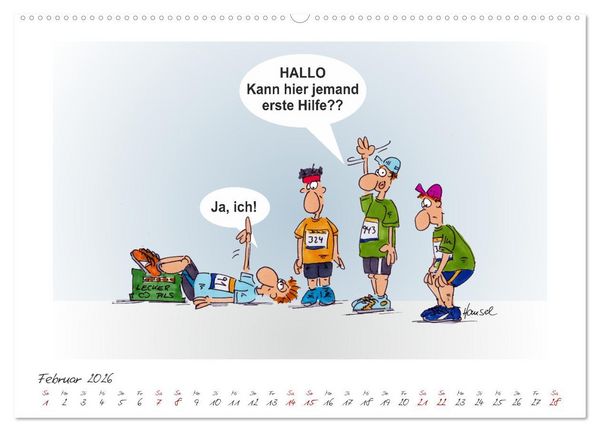 Produktbild: HANSELs kleiner Laufkalender (hochwertiger Premium Wandkalender 2026 DIN A2 quer), Kunstdruck in Hochglanz