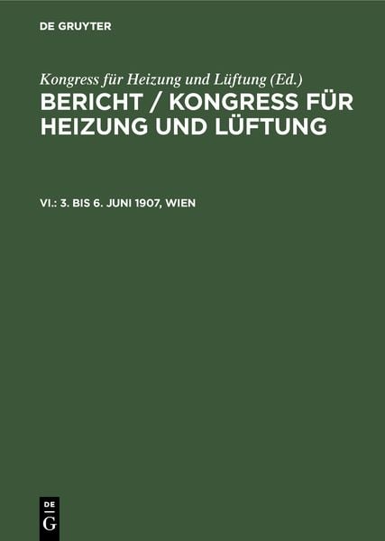 Produktbild: 3. bis 6. Juni 1907, Wien