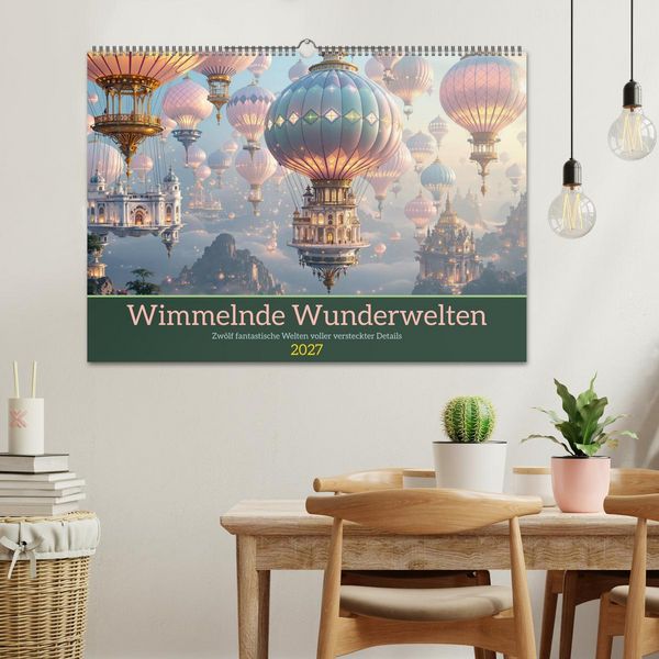 Produktbild: Wimmelnde Wunderwelten (Wandkalender 2027 DIN A2 quer), CALVENDO Monatskalender