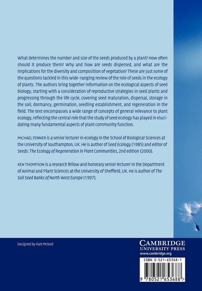 Produktbild: The Ecology of Seeds