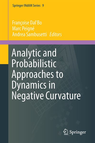 Produktbild: Analytic and Probabilistic Approaches to Dynamics in Negative Curvature