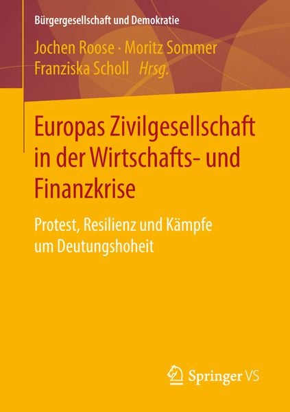 Produktbild: Europas Zivilgesellschaft in der Wirtschafts- und Finanzkrise