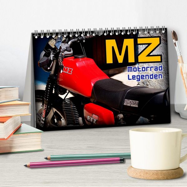 Produktbild: Motorrad-Legenden - MZ (Tischkalender 2026 DIN A5 quer), CALVENDO Monatskalender