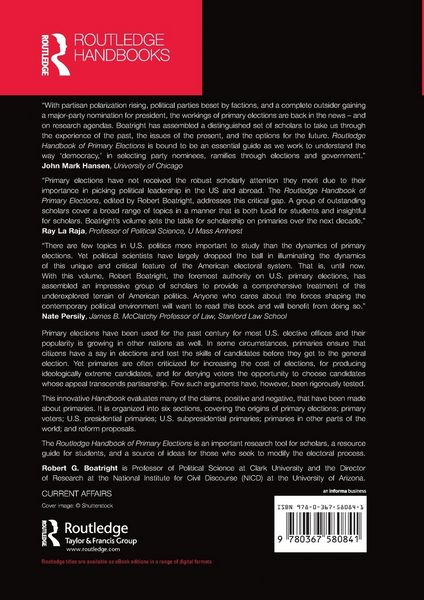 Produktbild: Routledge Handbook of Primary Elections