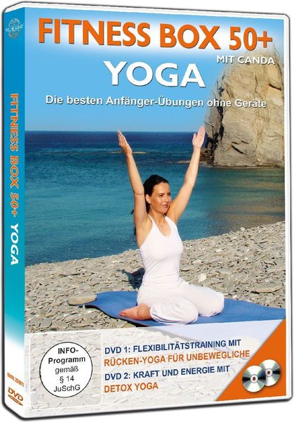 Produktbild: Fitness Box 50+ Yoga - Die besten Anf&auml;nger-&Uuml;bungen ohne Ger&auml;te [2 DVDs]