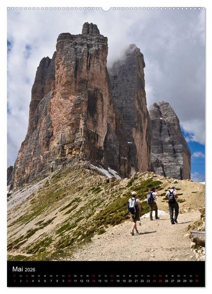 Produktbild: Dolomiten &ndash; Eine Gipfelparade (Wandkalender 2026 DIN A2 hoch), CALVENDO Monatskalender