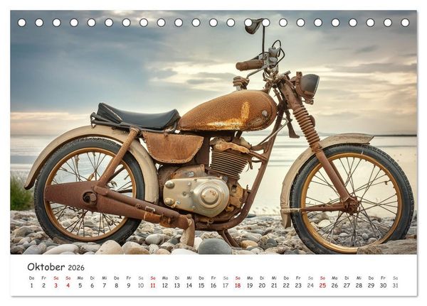 Produktbild: KI - Lost Places aus dem Rechner (Tischkalender 2026 DIN A5 quer), CALVENDO Monatskalender