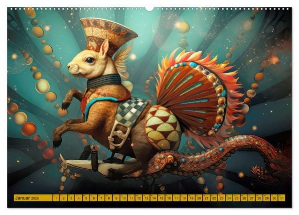 Produktbild: Zirkus Witzig und skurril (Wandkalender 2026 DIN A2 quer), CALVENDO Monatskalender