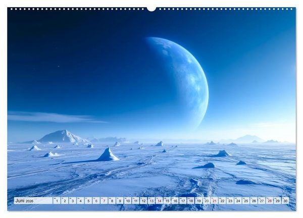 Produktbild: Kosmische Landschaften - Jenseits der Erde (Wandkalender 2026 DIN A2 quer), CALVENDO Monatskalender
