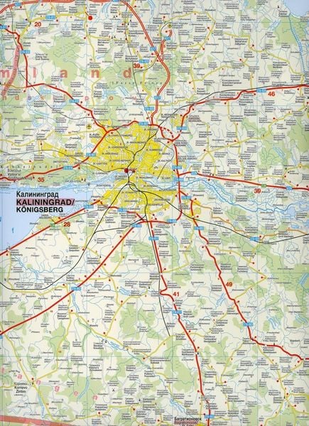 Produktbild: H&ouml;fer Stra&szlig;enkarte RS 001 N&ouml;rdliches Ostpreussen (mit Memelland) 1:200.000