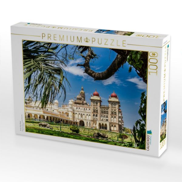 Produktbild: CALVENDO Puzzle Amba Vilas Palast | 1000 Teile Lege-Gr&ouml;&szlig;e 64x48cm Foto-Puzzle f&uuml;r gl&uuml;ckliche Stunden