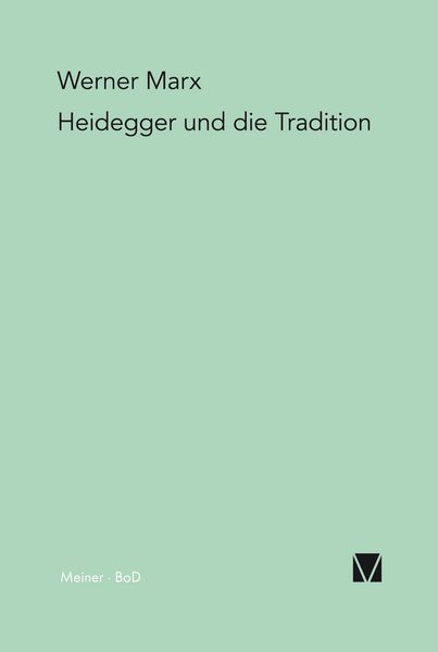 Produktbild: Heidegger und die Tradition