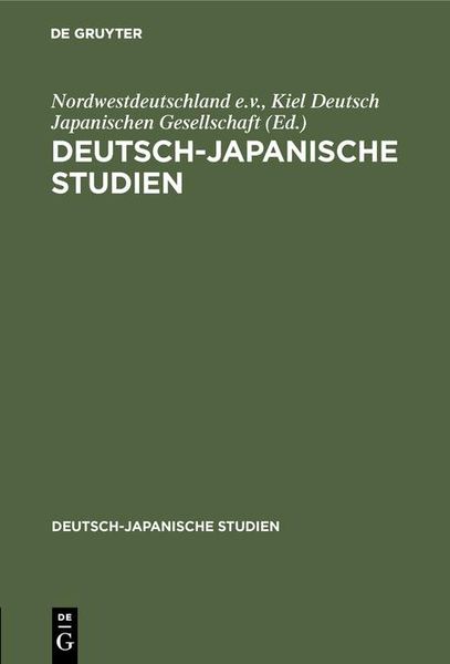 Produktbild: Deutsch-japanische Studien