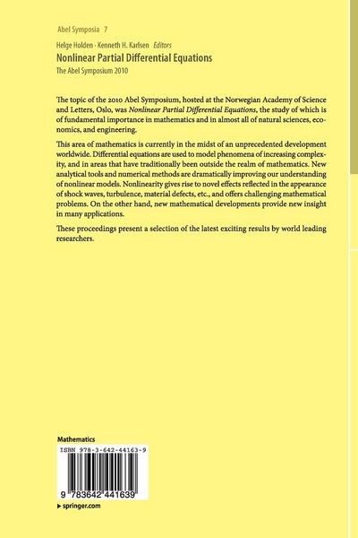 Produktbild: Nonlinear Partial Differential Equations