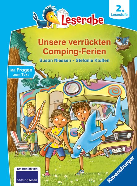 Leserabe 2. Lesestufe - Unsere verrückten Camping-Ferien, Gebundene Ausgabe von Susan Niessen, Ravensburger Verlag GmbH, 978-3-473-46310-7
