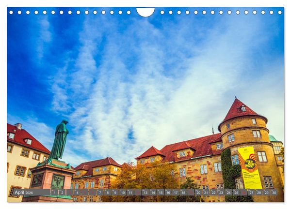 Produktbild: Historisches Stuttgart 2026 (Wandkalender 2026 DIN A4 quer), CALVENDO Monatskalender