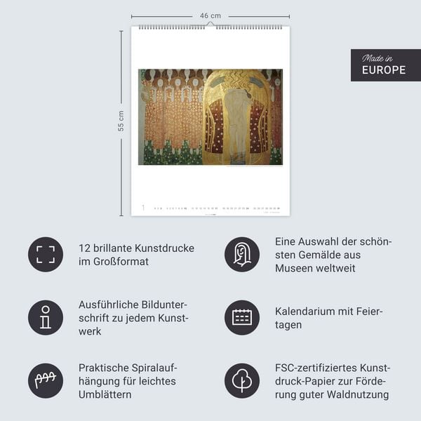 Produktbild: Gustav Klimt Edition Kalender 2027