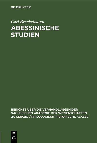 Produktbild: Abessinische Studien