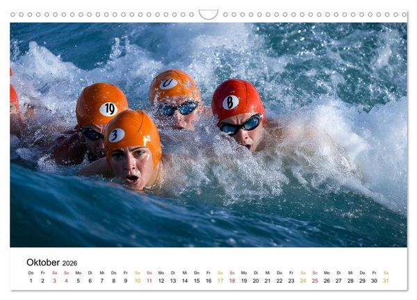 Produktbild: Triathlon Power (Wandkalender 2026 DIN A3 quer), CALVENDO Monatskalender