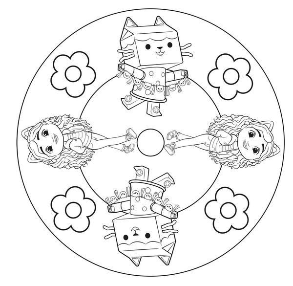 Produktbild: Gabby's Dollhouse: Mandala-Malspaß