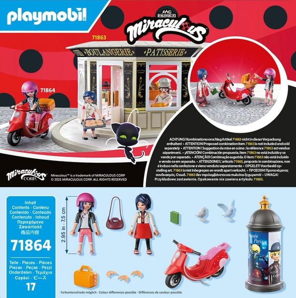 Produktbild: PLAYMOBIL 71864 Miraculous: Rollerfahrt durch Paris
