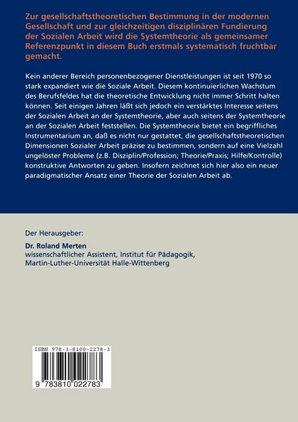 Produktbild: Systemtheorie Sozialer Arbeit