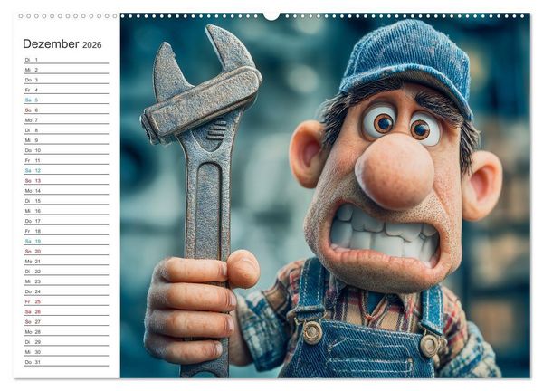 Produktbild: Kaffee, Kabel, Katastrophen (Wandkalender 2026 DIN A2 quer), CALVENDO Monatskalender